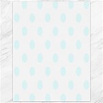 Polka Dots - Bubbles Cyan on White Canvas 12  x 16 