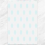 Polka Dots - Bubbles Cyan on White Canvas 12  x 18 