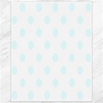Polka Dots - Bubbles Cyan on White Canvas 16  x 20 