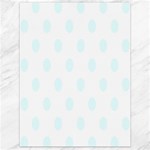 Polka Dots - Bubbles Cyan on White Canvas 18  x 24 