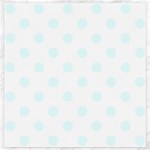 Polka Dots - Bubbles Cyan on White Canvas 20  x 20 