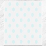 Polka Dots - Bubbles Cyan on White Canvas 20  x 24 