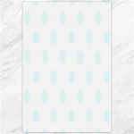 Polka Dots - Bubbles Cyan on White Canvas 20  x 30 