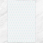 Polka Dots - Bubbles Cyan on White Canvas 24  x 36 
