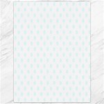 Polka Dots - Bubbles Cyan on White Canvas 36  x 48 