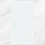 Polka Dots - Bubbles Cyan on White Canvas 40  x 72 