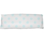 Polka Dots - Bubbles Cyan on White Body Pillow Case (Dakimakura) (One Side)