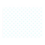 Polka Dots - Bubbles Cyan on White Double Sided Flano Blanket (Mini)