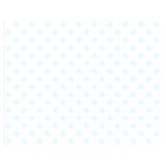 Polka Dots - Bubbles Cyan on White Double Sided Flano Blanket (Medium)