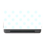 Polka Dots - Bubbles Cyan on White Memory Card Reader with CF