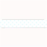 Polka Dots - Bubbles Cyan on White Small Bar Mat