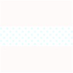 Polka Dots - Bubbles Cyan on White Medium Bar Mat