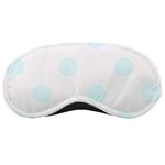 Polka Dots - Bubbles Cyan on White Sleeping Mask