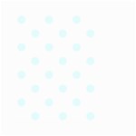 Polka Dots - Bubbles Cyan on White Small Garden Flag (Two Sides)