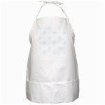 Polka Dots - Bubbles Cyan on White BBQ Apron