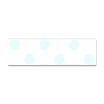 Polka Dots - Bubbles Cyan on White Sticker (Bumper)