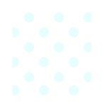 Polka Dots - Bubbles Cyan on White Greeting Card 4.5  x 6 