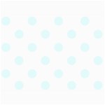 Polka Dots - Bubbles Cyan on White 5  x 7  Photo Cards