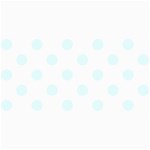 Polka Dots - Bubbles Cyan on White 4  x 8  Photo Cards