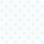 Polka Dots - Bubbles Cyan on White ScrapBook Page 8  x 8 