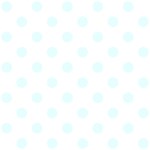 Polka Dots - Bubbles Cyan on White ScrapBook Page 12  x 12 