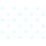 Polka Dots - Bubbles Cyan on White Birthday Cake 3D Greeting Card (7x5)