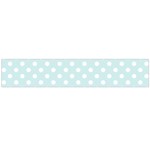 Polka Dots - White on Light Cyan Flano Scarf (Large)