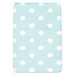Polka Dots - White on Light Cyan Removable Flap Cover (S)