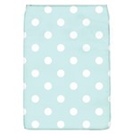 Polka Dots - White on Light Cyan Removable Flap Cover (L)