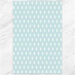 Polka Dots - White on Light Cyan Canvas 24  x 36 