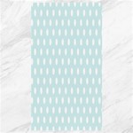 Polka Dots - White on Light Cyan Canvas 40  x 72 