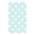 Polka Dots - White on Light Cyan Memory Card Reader (Rectangular)