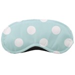 Polka Dots - White on Light Cyan Sleeping Mask
