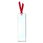 Polka Dots - White on Light Cyan Small Book Mark