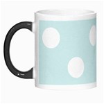 Polka Dots - White on Light Cyan Morph Mug
