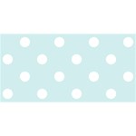 Polka Dots - White on Light Cyan YOU ARE INVITED 3D Greeting Card (8x4)