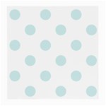 Polka Dots - Light Cyan on White Medium Glasses Cloth