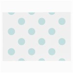 Polka Dots - Light Cyan on White Large Glasses Cloth (2 Sides)