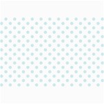 Polka Dots - Light Cyan on White Collage 12  x 18 