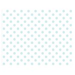 Polka Dots - Light Cyan on White Double Sided Flano Blanket (Medium)