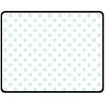 Polka Dots - Light Cyan on White Fleece Blanket (Medium) (One Side)