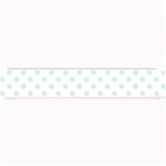 Polka Dots - Light Cyan on White Small Bar Mat