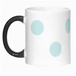 Polka Dots - Light Cyan on White Morph Mug