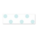 Polka Dots - Light Cyan on White Sticker (Bumper)