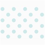 Polka Dots - Light Cyan on White 5  x 7  Photo Cards