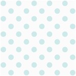 Polka Dots - Light Cyan on White ScrapBook Page 8  x 8 