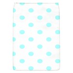 Polka Dots - Celeste Cyan on White Removable Flap Cover (S)
