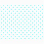 Polka Dots - Celeste Cyan on White Collage 11  x 14 