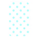 Polka Dots - Celeste Cyan on White Memory Card Reader (Rectangular)