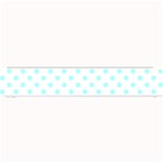 Polka Dots - Celeste Cyan on White Small Bar Mat
